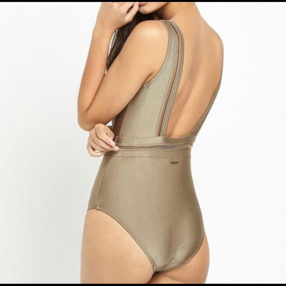 NWT Ted Baker Starza Swimsuit Khaki One Piece 10 - Picture 2 of 5